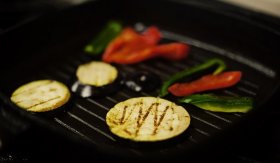 Grilovaná paprika s lilkem / Hortalizas asadas - příprava