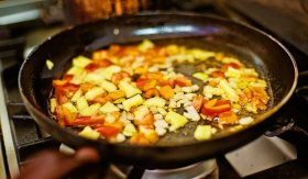 Smažená zeleninová směs manchego / Pisto manchego - příprava