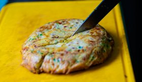 Asturijská omeleta / Tortilla a la paisana - příprava