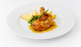 Dušené kuře na brandy / Pollo asado al brandy