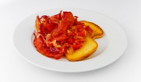 Jamón s rajčaty / Jamón con tomate