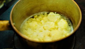 Květáková polévka / Sopa de coliflor - příprava
