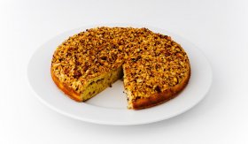 Ořechový dort s medem / Tarta montaňesa de nueces, miel y yogur