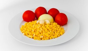 Paella s kukuřicí / Arroz con millo tierno - suroviny