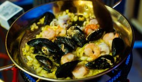 Paella s mořskými plody / Arroz con marisco - příprava