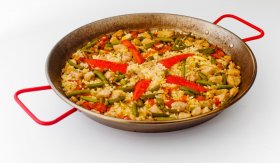 Paella s vepřovými žebírky / Arroz con costillejas