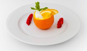 Pomeranče s tvarohovým krémem / Naranjas con crema de requesón