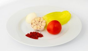 Rajčatová omáčka / Entomatá - suroviny