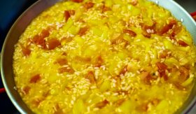 Statkářská paella / Arroz cortijero - příprava