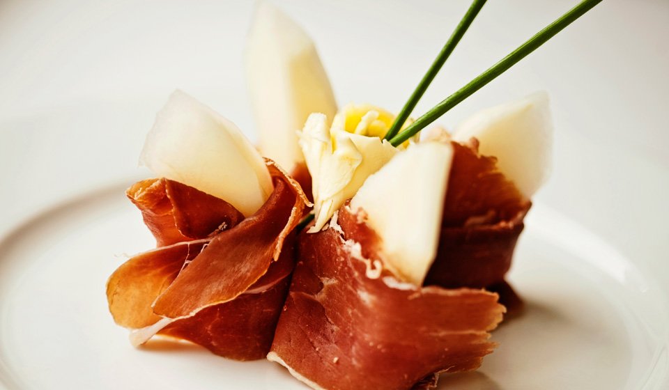 Meloun se šunkou jamón / Melón con jamón